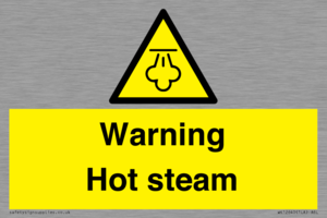 Warning Hot steam